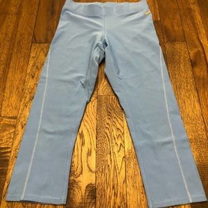 Blue Nike running crop leggings